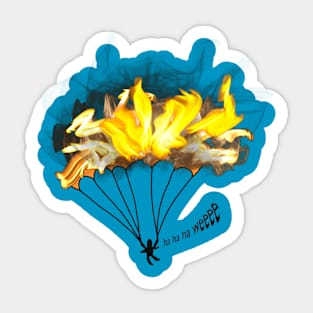 Parachute on Fire - Super Optimistic Sticker